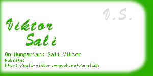 viktor sali business card